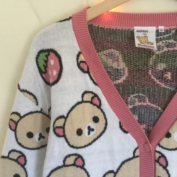 Japan LA For Rilakkuma Cardi Cardigan Sweater Bear Dolls Kill